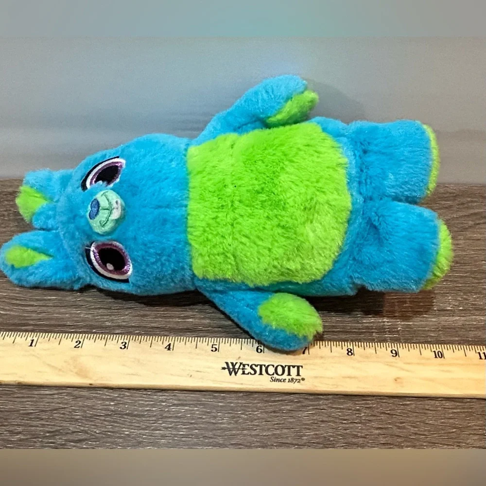 Disney Pixar Bunny Toy Story 4 Plush Turquoise Blue / Lime Green 10”